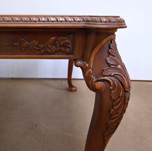 Chippendale Style Rectangular Table - Curved Leg with Decor - Styylish