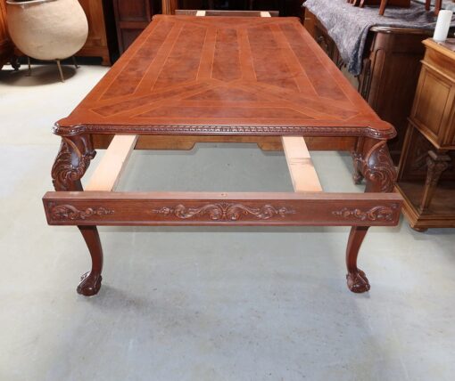 Chippendale Style Rectangular Table - Extension Without Plates Side - Styylish