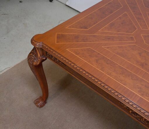 Chippendale Style Rectangular Table - Top and Foot Detail - Styylish