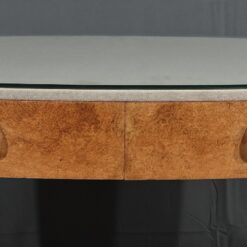 Small Desk in Amboyna Burl - Front Detail - Styylish