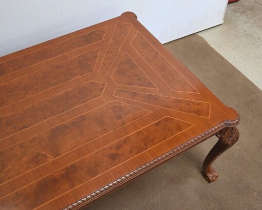 Chippendale Style Rectangular Table - Wood Pattern - Styylish