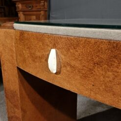 Small Desk in Amboyna Burl - Handle Detail - Styylish