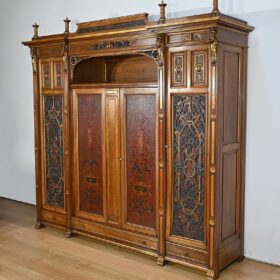 Rare Italian Renaissance Walnut Study and Desk, 1900