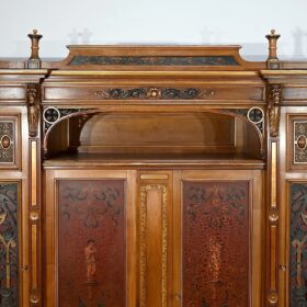 Rare Italian Renaissance Walnut Study and Desk, 1900