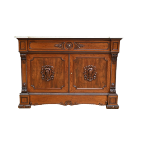 Writing Desk Sideboard, in Mahogany, Restoration taste – 1st Part 19th century