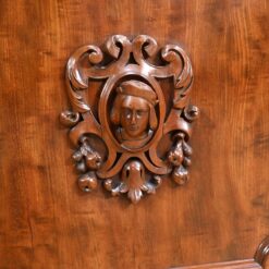 Writing Desk Sideboard - Face Carving Detail - Styylish