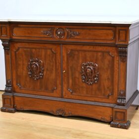 Writing Desk Sideboard, in Mahogany, Restoration taste – 1st Part 19th century