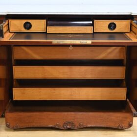 Writing Desk Sideboard, in Mahogany, Restoration taste – 1st Part 19th century