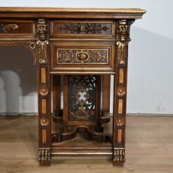 Italian Renaissance Study and Desk - Right Carving - Styylish