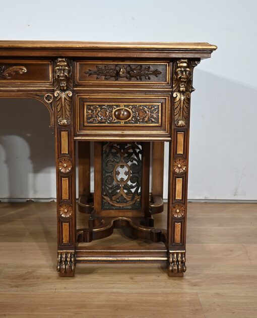 Italian Renaissance Study and Desk - Right Carving - Styylish