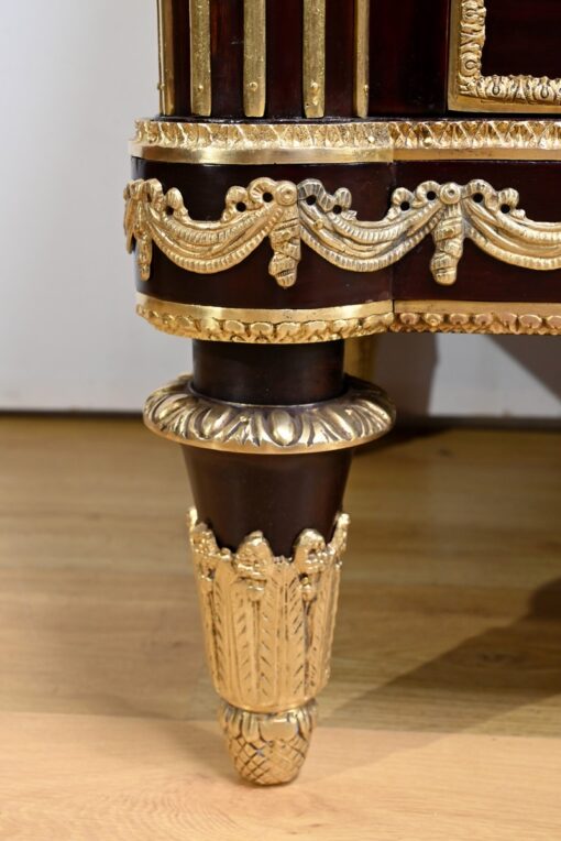 Marie-Antoinette Chest of Drawers - Gold Column Base Detail - Styylish