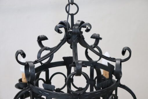 Italian Iron Chandelier - Top Details - Styylish