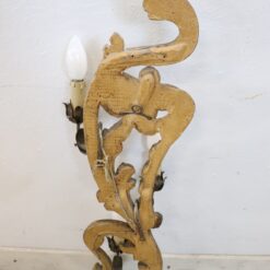 Gilded Wood Wall Sconce- back view- Styylish