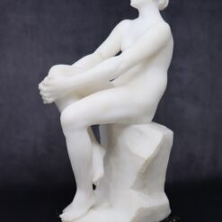 White Marble Sculpture - Side - Styylish