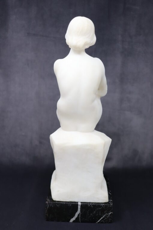 White Marble Sculpture - Back - Styylish