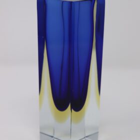 Deep Blue Vase in Murano Glass, Flavio Poli 1970s