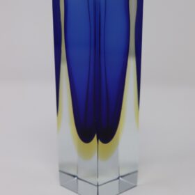 Deep Blue Vase in Murano Glass, Flavio Poli 1970s