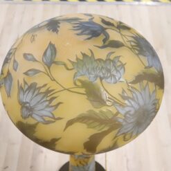 Cameo Glass Table Lamp - Top Floral Decoration - Styylish