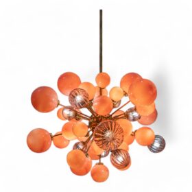 Large Sputnik Style Chandelier in Murano Glass, Contemporary