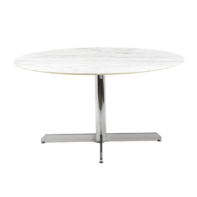 Florence Knoll for Knoll, Table in Marble and Chromed Metal, Circa 1960