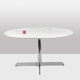 Florence Knoll for Knoll, Table in Marble and Chromed Metal, Circa 1960