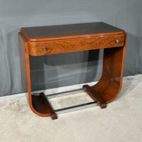 Walnut Art Deco Console Desk, 1930