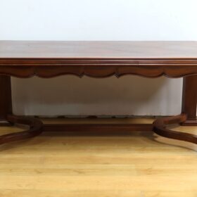 Louis XIV Style Extendable Table, 8 to 14 Place Settings, Mahogany,  1960