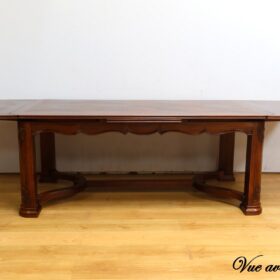 Louis XIV Style Extendable Table, 8 to 14 Place Settings, Mahogany,  1960