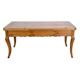 Extendable Farmhouse Table in Cherry, 10 to 16 Place Settings – 2nd Part of the 19th Century