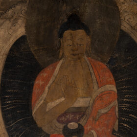 Tibetan Thangka Buddha, Late 19th Century