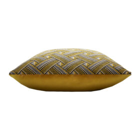 Rock Mustard Cushion, Made in Italy