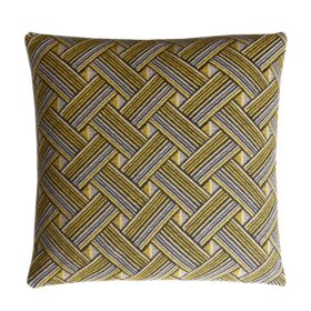 Rock Mustard Cushion, Made in Italy