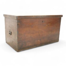 Antique Trunk in Fir Wood, Italy Late 19th Century