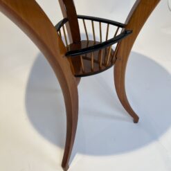 Biedermeier Sewing Table Cherry - Bottom Basket Detail - Styylish