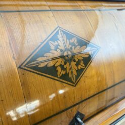 Biedermeier Roll-Top Desk - Floral Inlay Detail - Styylish