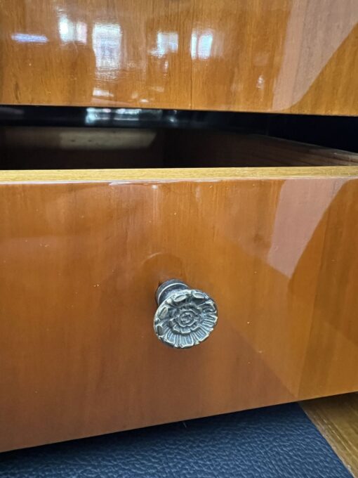 Biedermeier Roll-Top Desk - Handle Detail - Styylish