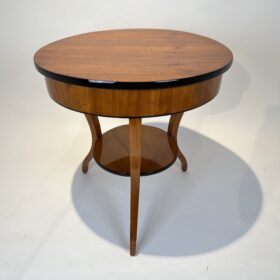 Round Biedermeier Side Table, Cherry Wood, South Germany circa 1820