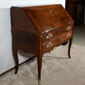 Small Mahogany Sloping Desk, Louis XV Period – 18th Century