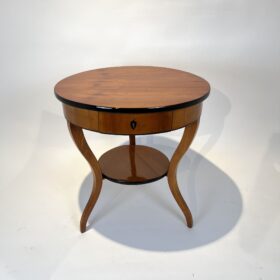 Round Biedermeier Side Table, Cherry Wood, South Germany circa 1820