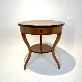 Round Biedermeier Side Table, Cherry Wood, South Germany circa 1820