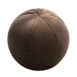 Velvet Ball Cushion Brown- Styylish