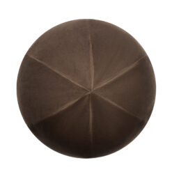 Velvet Ball Cushion Brown - view from above- Styylish