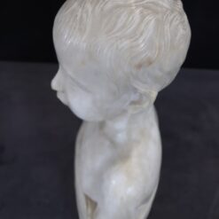 Sculpture in White Marble - Face and Hair Profile - Styylish