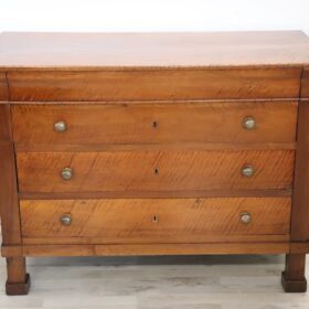 Italian Solid Walnut Antique Chest of Drawers