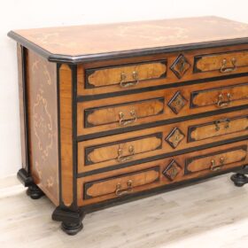 Antique Louis XIV Chest of Drawers, Italy 17th Century