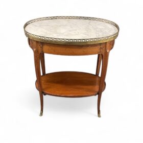 French Oval Side Table, Directoire Period 1800