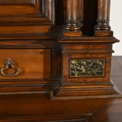 Two-Body Buffet Solid Walnut - Column Base Detail - Styylish