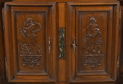 Two-Body Buffet Solid Walnut - Central Carvings - Styylish