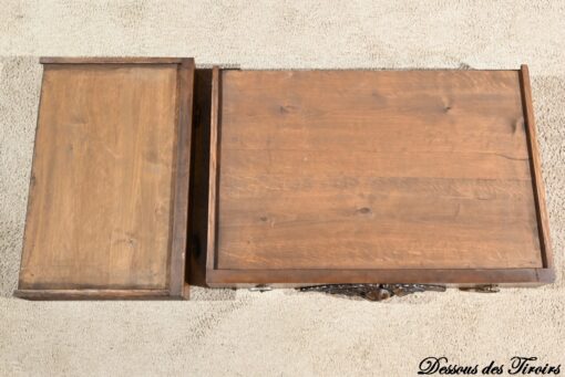 Two-Body Buffet Solid Walnut - Bottom of Drawer - Styylish