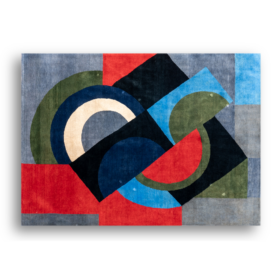 Hand-Woven Tapestry Inspired by Sonia Delaunay, 2023